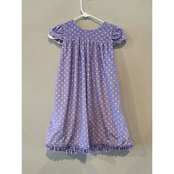 Lily & Londyn's Girl's Size 12Y Short Puffed Sleeves Reversible Dress Multicolor - Picture 4 of 7